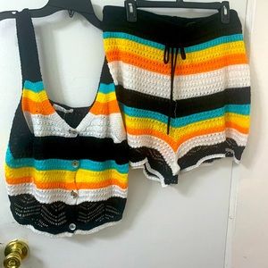 Crochet short set